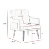 Grungis Velvet Accent Chair with Metal Legs,Arm Chair with Ergonomic Design,28.3" W Accent Chair for Bedroom,Reading Room,Office - 3 of 4