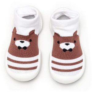Komuello Toddler Boy First Walk Sock Shoes Big Bear - 1 of 4
