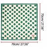 INSPIRE CHIC Women's Polka Dot Square Neckerchief Headband 27.56*27.56 inches(L*W) - 3 of 4