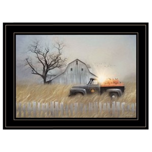 "Fall Pumpkin Harvest" By Lori Deiter, Ready to Hang Framed Print, Black Frame - 1 of 4