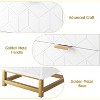 Modern 2-Drawer Nightstand - Wooden Bedside Table w/Metal Legs, Large Storage End Table for Bedroom - 4 of 4