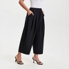 Women's Mid-Rise Balloon Trousers - A New Day™ Black - 3 of 4