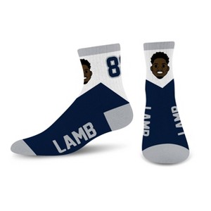 NFL Dallas Cowboys C Lamb Bobble Youth Socks: Cushioned Heel & Toe, Knit Fabric - 1 of 3