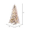 Vickerman Flocked Atka Pine Artificial Christmas Tree Color Changing - 3 of 4