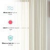 HLC.ME Sheer Voile Transparent Window Treatment Rod Pocket Curtain Panels - Set of 2 - 3 of 4