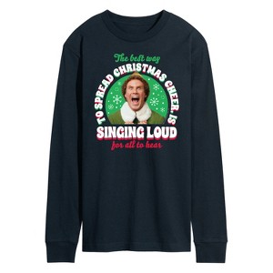 Men's - ELF - Christmas Singing Long Sleeve Graphic T-Shirt - 1 of 4