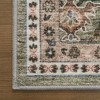MontVoo Vintage Floral Washable Area Rug Green - 4 of 4