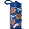 NBA New York Knicks 14oz Kids Stainless Steel Water Bottle With Straw Lid and Flexible Handle - 2 of 4