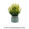 Unique Bargains Artificial Plants Tiered Festive Flower Cone Plastic 3.74"x3.74"x9.84" 1 Pc - 3 of 4