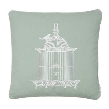 Palladium Grey Birdcage Decorative Pillow - Levtex Home