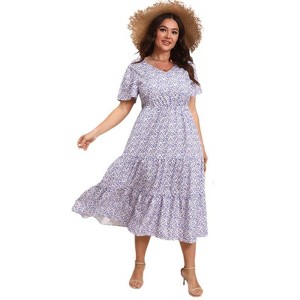 long flowy dresses near me Plus size flowy dress main image 1