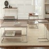 Syemin End Tables C-Shaped End Table, Small Side Table for Couch, Sofa Table with Metal Frame, Nightstand, Slide Couch Table, Brown, 10"*18"*25" - 2 of 4