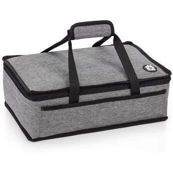 VP Home Insulated Casserole Carrier Travel Bag - Gray