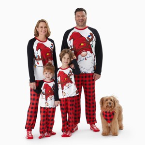 PATPAT Family Christmas Pjs Matching Sets Xmas Holiday Jammies Plaid Christmas Pajamas Sleepwear Loungewear - 1 of 4