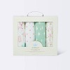 Flannel Baby Blankets Forest Frolic 4pk - Cloud Island™ Pink - image 3 of 3