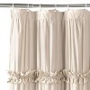 LunaLulinlk Ruffle Vintage Shower Curtain Boho Farmhouse Shower Curtain - 3 of 4