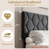 TWIN XL/Twin/Full /Queen/King Upholstered Bed Frame Heavy-Duty Platform Bed Frame w/ Upholstered Headboard and Strong Wood Slats - 2 of 4