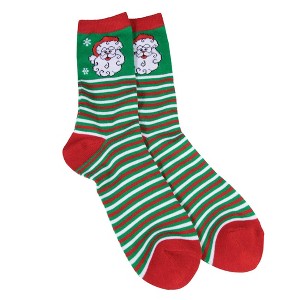 Forum Novelties Ugly Christmas Santa Ankle Socks Adult - 1 of 3