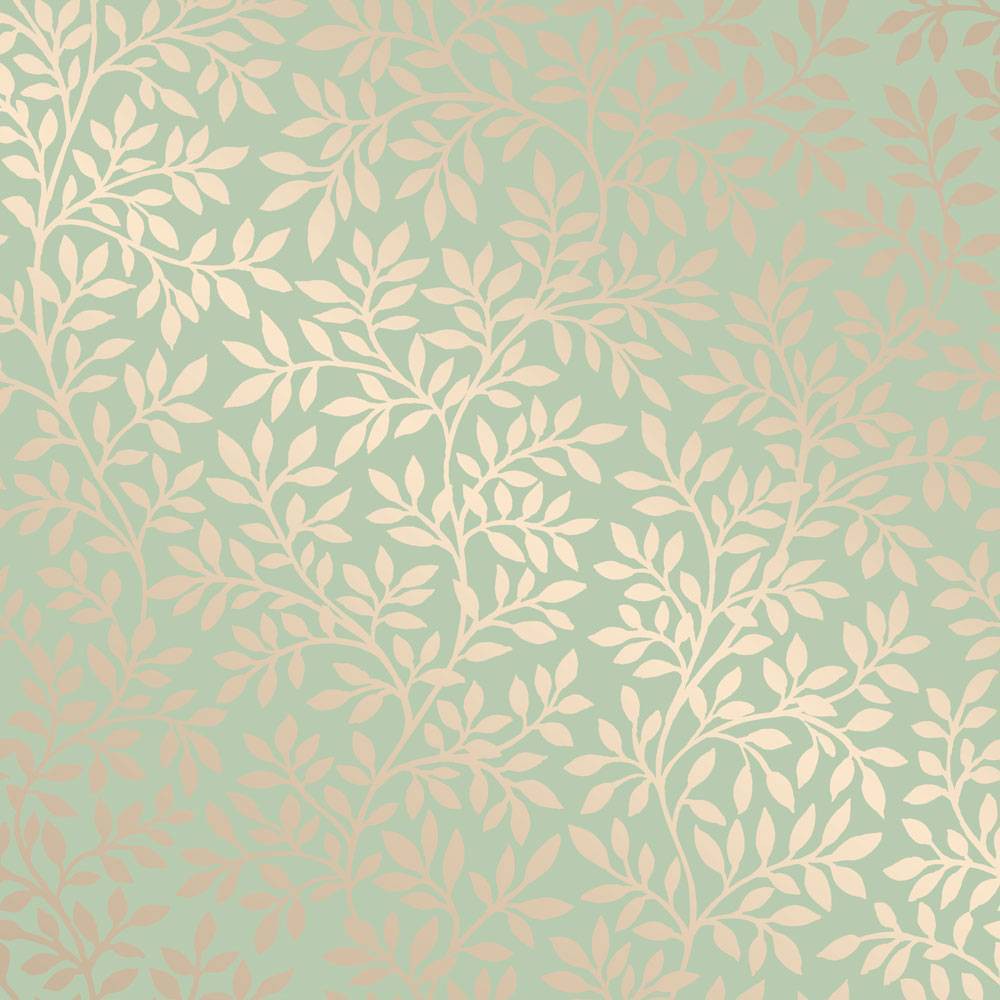 Tempaper & Co.® Vintage Vine Removable Peel and Stick Wallpaper, Victorian Teal Vines, 28 sq ft: Vinyl Botanical Leaf Pattern
