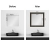 Amanti Art Mirror Makeover Bathroom Mirror Frame Border Kit - Fully Assembled Peel and Stick Frame - Mirror NOT Included - Shipwreck  Narrow Trim - 4 of 4