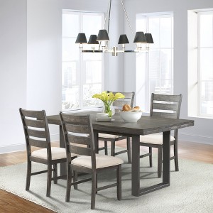 Picket House Furnishings Sullivan Side Chair Set Cream : Upholstered Ladder-Back, Polyester, Wood Frame - 1 of 4
