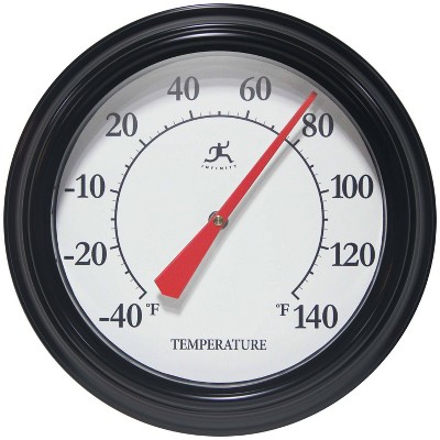 Infinity Instruments Essential 12 in. Wall Thermometer, Silver