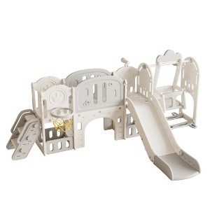 Dexmalle 11in 1 Baby Slide Outdoor Indoor Playground - 1 of 4
