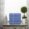Luxury Cotton Heavyweight Ultra-Plush Hand Towel Set of 4 by Blue Nile Mills - 2 of 4