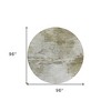 Taupe Beige And Brown Abstract Washable Indoor Outdoor Area Rug - 3 of 4