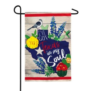 Evergreen Flag Texas In My Soul Garden Linen Flag - 1 of 4