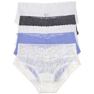 Felina Signature Stretchy Lace Low Rise Hipster 5-Pack | Panty - 1 of 4
