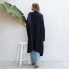 Women's Cozy Longline Open Front Cardigan with Dolman Sleeves -Cupshe - 2 of 4