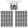 Big Dot of Happiness Zebra Print - Mini Candy Bar Wrapper Stickers - Safari Party Small Favors - 40 Count - 3 of 4