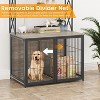 Dog Crate Furniture with Shelves Storage - Large Dog Cage with Divider, Easy Access Pet Enclosure, Portable Heavy Duty Design - 4 of 4