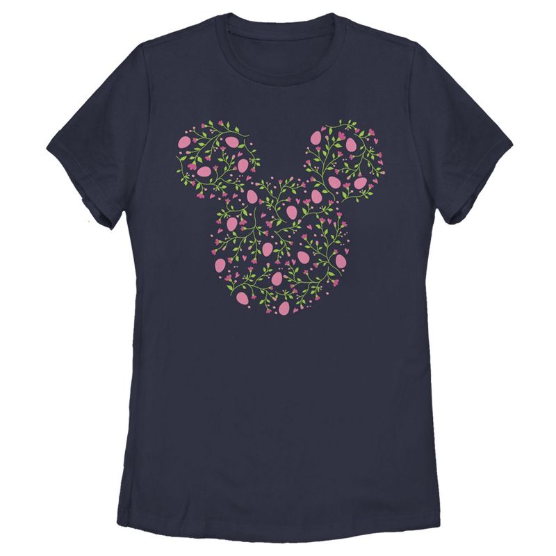 Women's Mickey & Friends Mickey and Friends Egg Silhouette T-Shirt, 1 of 5