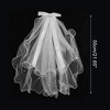 Unique Bargains Hair Clip Wedding Veil White 1 Pc - 2 of 4