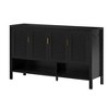 JANSNO 55.1'' Modern Multi Functional Sideboard Buffet Cabinet with 4 Doors, Adjustable Shelves & Hooks - 2 of 4