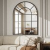 BEAUTYPEAK Arched Windowpane Mirror Bathroom Mirror Wall Mirror Mordern Mirror for Bedroom,Living room - 4 of 4