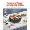 VEVOR Hot Pot with Grill, 1800W 2-in-1 Electric Smokeless Grill and Hot Pot, Korean BBQ Shabu Shabu Hotpot, for 2-8 People Family Dining, Black - 4 of 4