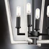 Urban Ambiance Luxury Modern Indoor Chandelier,  18-3/8''H x 14-1/4"W x 14-1/4''D,  Matte Black Finish, UHP4567 - 4 of 4