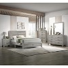 Vynxaria 1pc Contemporary 2-Drawer Nightstand, Rustic Gray Finish (Wood Grain), Wooden Bedroom Furniture (Bed Side Cabinet) - 2 of 4