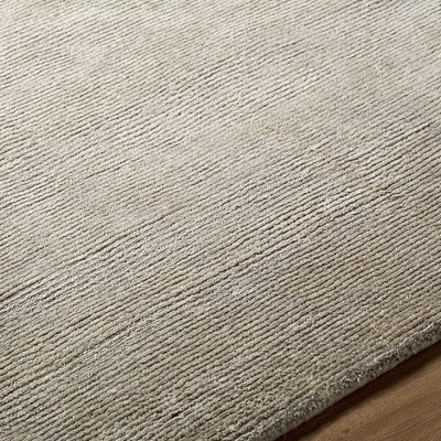 Hauteloom Brockton Solid Wool Gray Area Rug