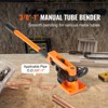 VEVOR Pipe Tube Bender, 3/8" to 1" OD Manual Pipe Tube Bender with 7 Bending Dies, 180° Copper Aluminum Pipes Bending Tools - 3 of 4