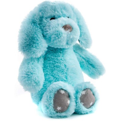 blue stuffed dog