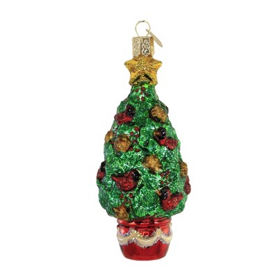 Old World Christmas 4.75 In Cardinal Christmas Tree Bring Joy Comfort Tree Ornaments