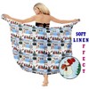 HAPPY BAY Women's Beachwear Beach Santa Bikini Coverups Wrap Swimwear Pareo Wraps Christmas Tree Swim Cover Up Sarong for Women - 2 of 4