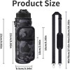 BABYYER Water Bottle Carrier Bag, 25oz 32oz Crossbody Water Bottle Holder with Adjustable Shoulder Strap, Phone Pocket for Hiking Camping Gym - 2 of 4