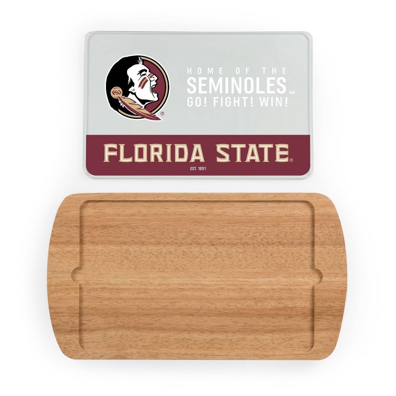 NCAA Florida State Seminoles Parawood Billboard Glass Top Serving Tray, 3 of 5