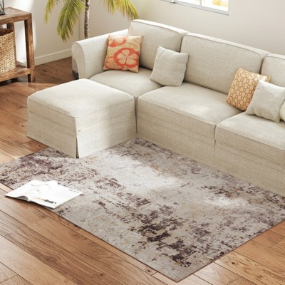 GlasFlength Rugs 4'x6' Vintage Waterproof Extra Large Area Rugs Carpet Non-Slip Rug Pads Washable Rug for Room, Multicolored, 72"*0.3"*48"