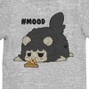 Tasty Peach Grumpy Sheep #Mood Girl’s Athletic Heather Crew Neck Short Sleeve T-shirt - 2 of 2
